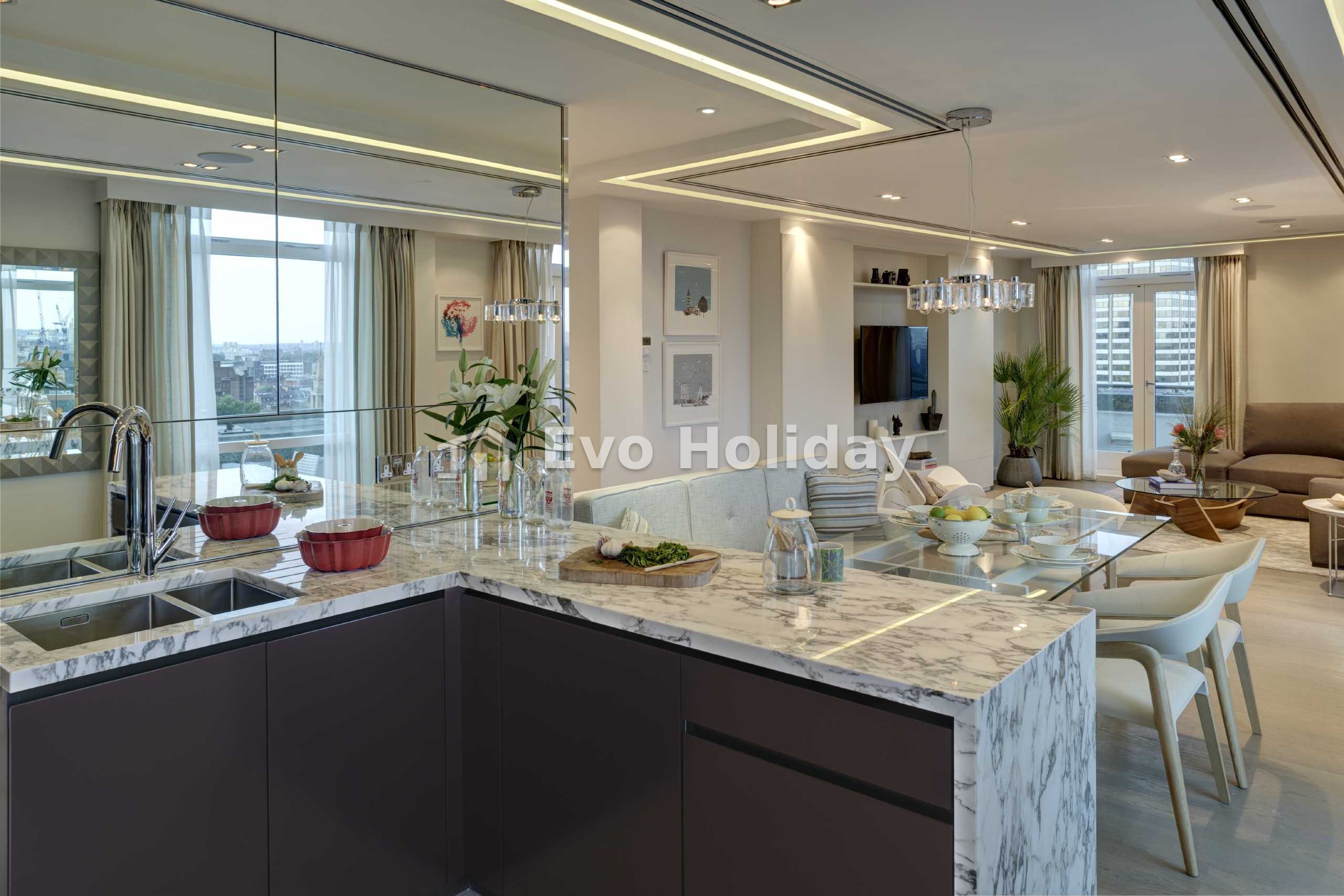 Stunning Two double bedroom 1412 sq ft penthouse apartment
